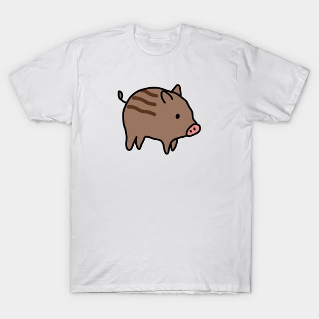 Boar Piglet T-Shirt by Decamega